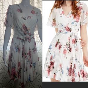 Crystal Doll Junior’s floral wrap dress